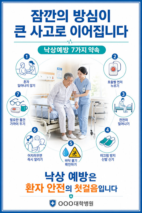 낙상 예방 교육 포스터