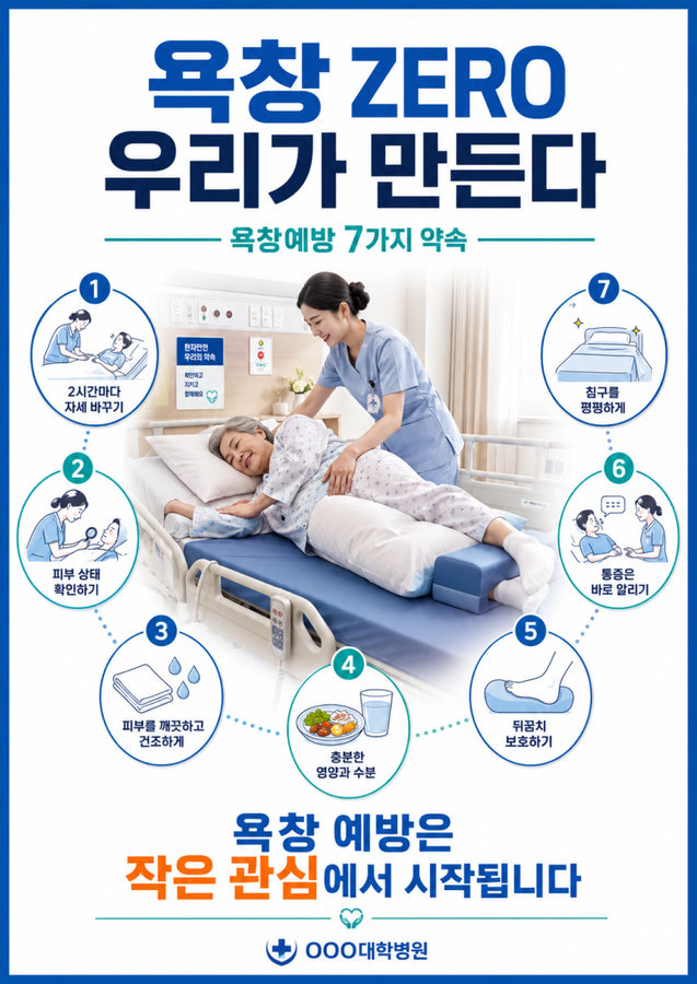 욕창 예방 교육 포스터